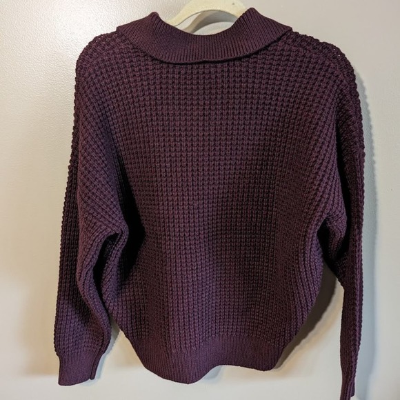 Madewell Waffle-Knit Henley Sweater - Picture 4 of 6